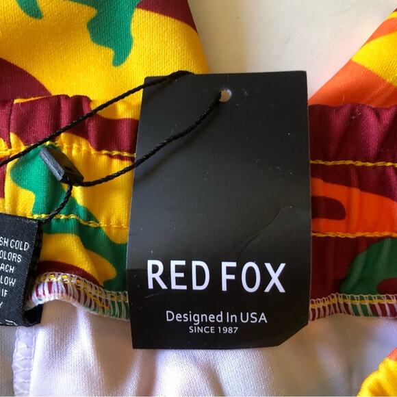 Redfox NWT Unisex Yellow Orange Green Burgundy Camo Print Joggers Size Medium - Picture 15 of 16